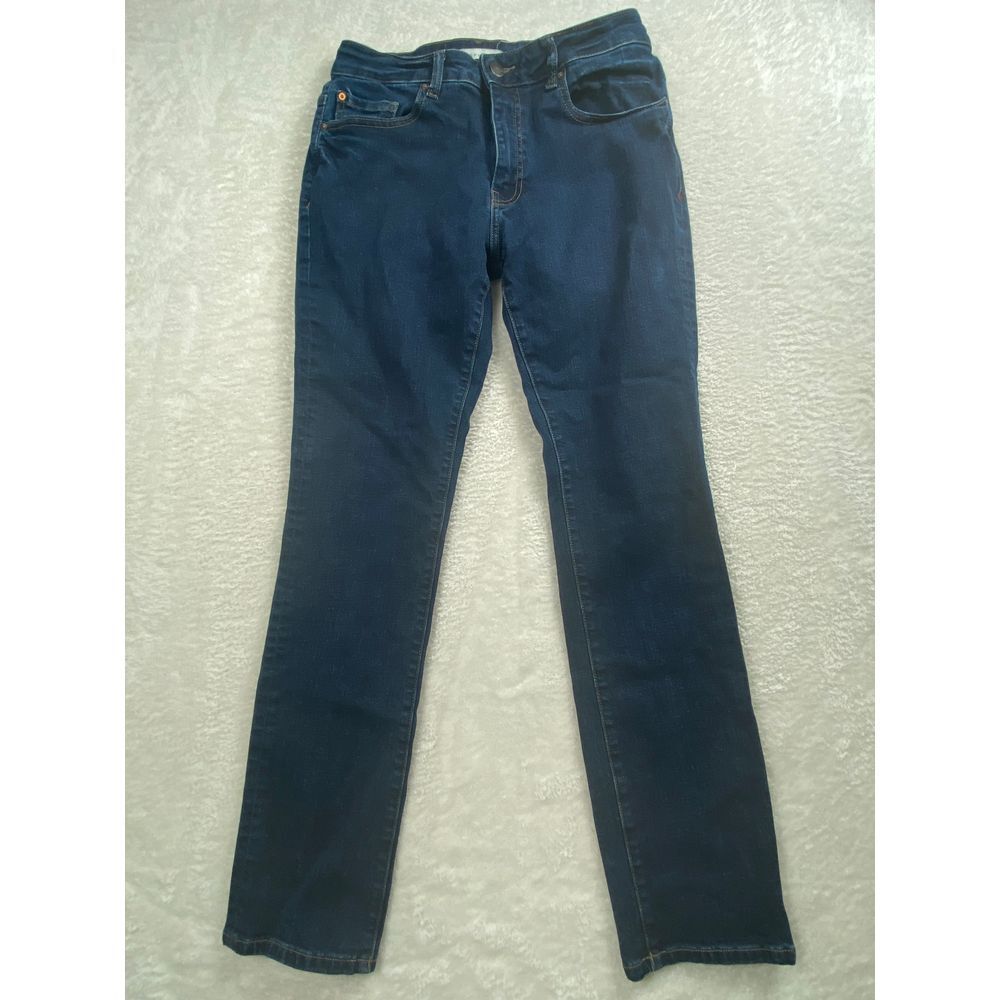 Warp +‎ Weft Jeans Men's Dark Blue Slim Fit Denim Classic Straight Leg 31x32